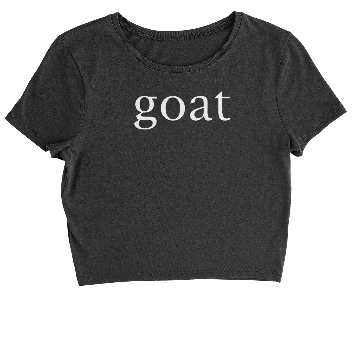 GOAT - Greatest Of All Time Cropped T-Shirt all, goat, greatest, hip, hiphop, hop, in, new, of, rap, time, york by Expression Tees