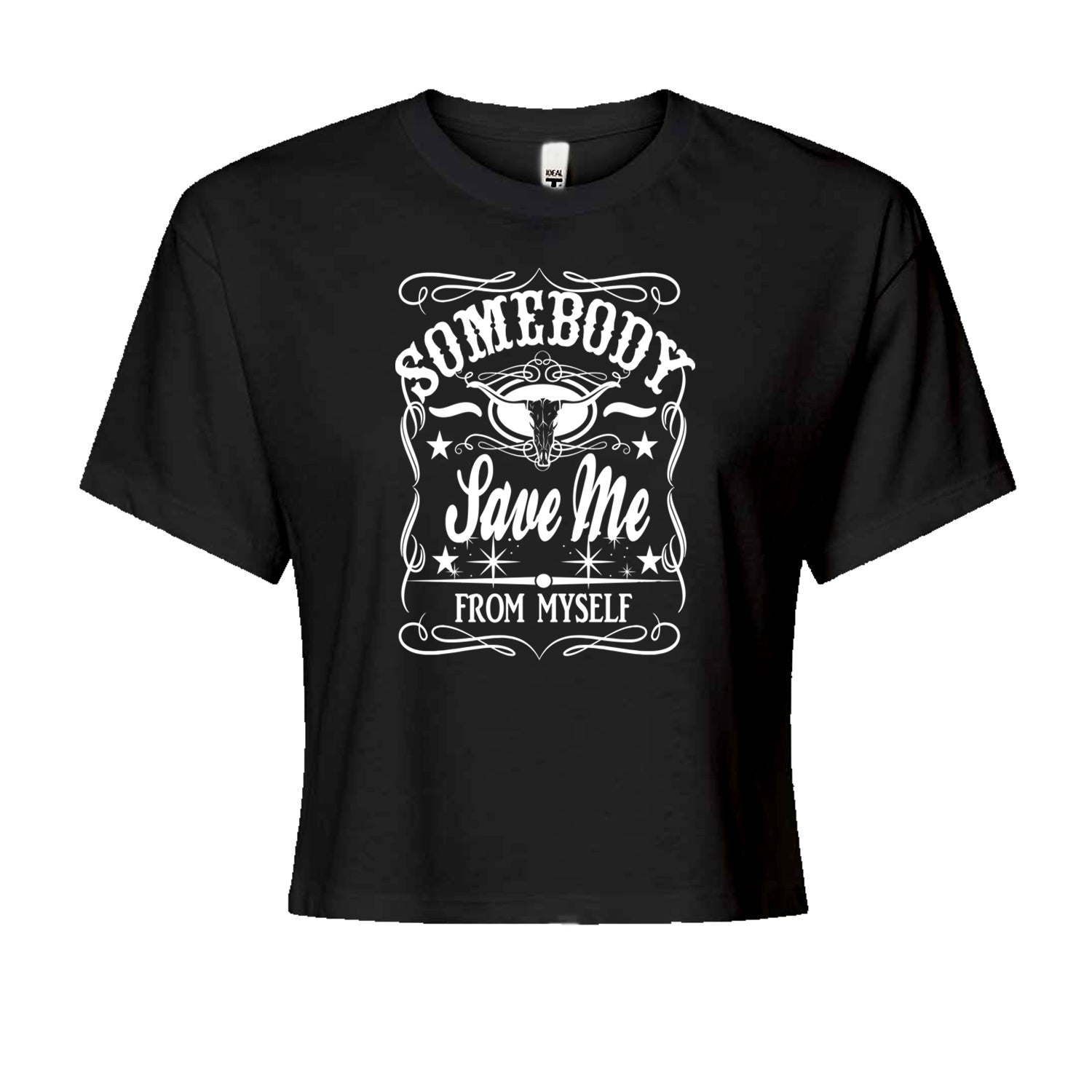 Somebody Save Me From Myself Son Of A Sinner Cropped T-Shirt