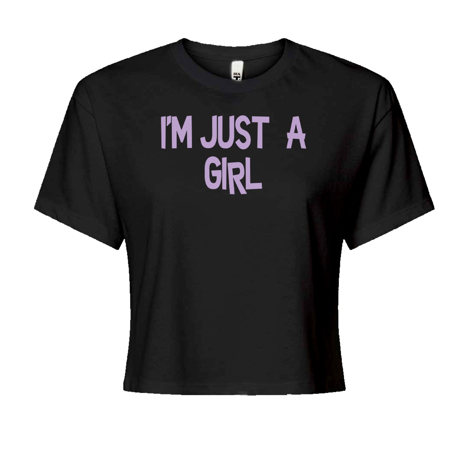 I'm Just A Girl Guts Music Cropped T-Shirt
