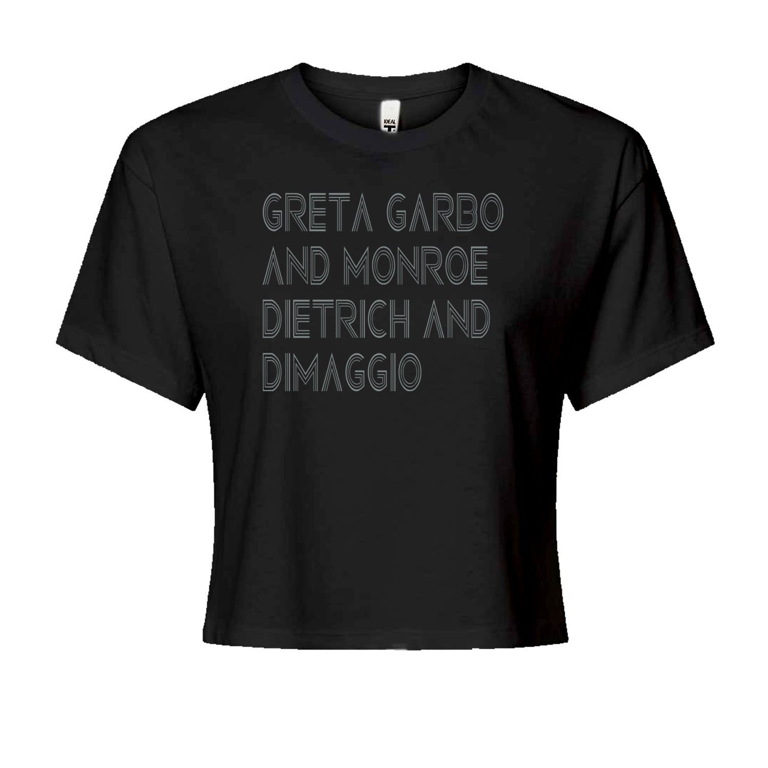 Vogue Greta Garbo And Monroe Celebration Cropped T-Shirt