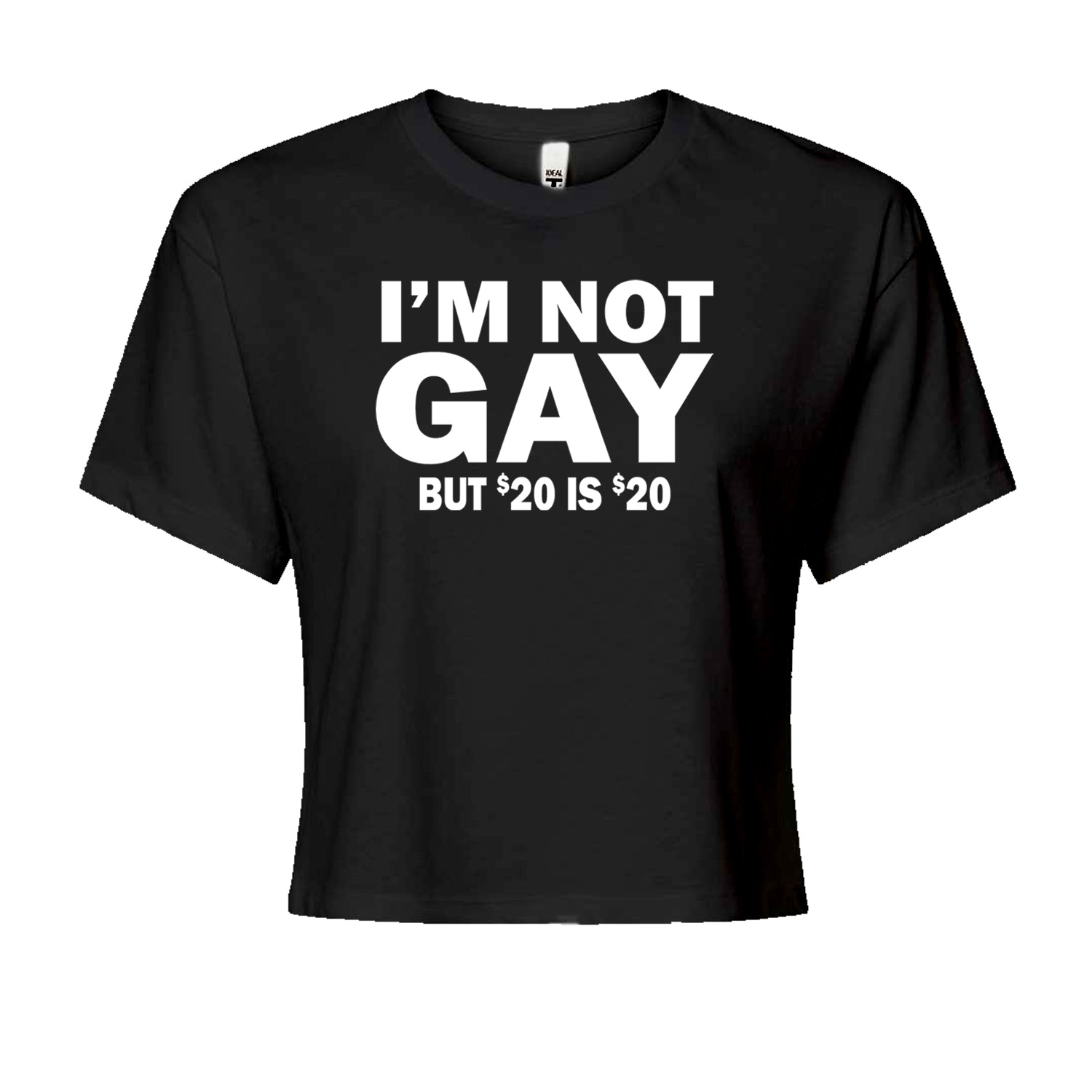 I'm Not Gay, But $20 Bucks is $20 Bucks Cropped T-Shirt
