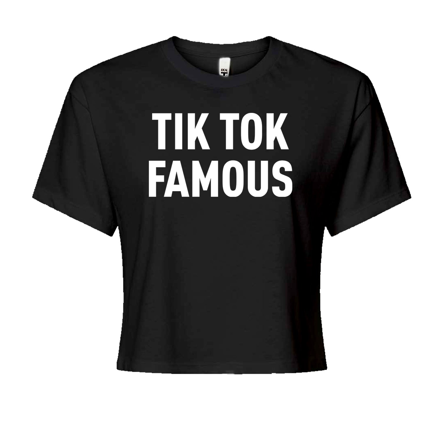 Tik Tok Famous Influencer Promoter Cropped T-Shirt