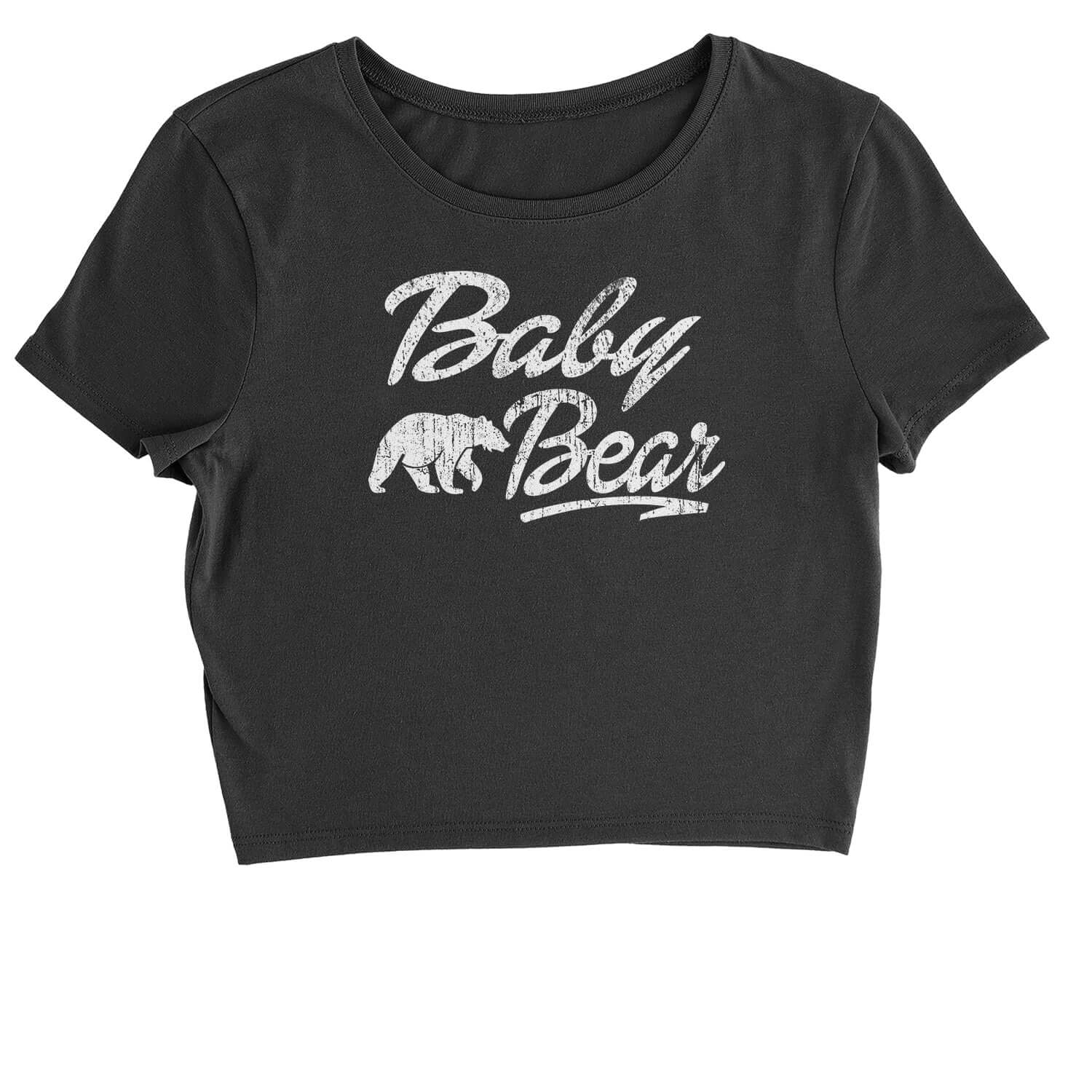 Baby Bear Cub Cropped T-Shirt bear, cub, family, matching, shirts, tribe by Expression Tees