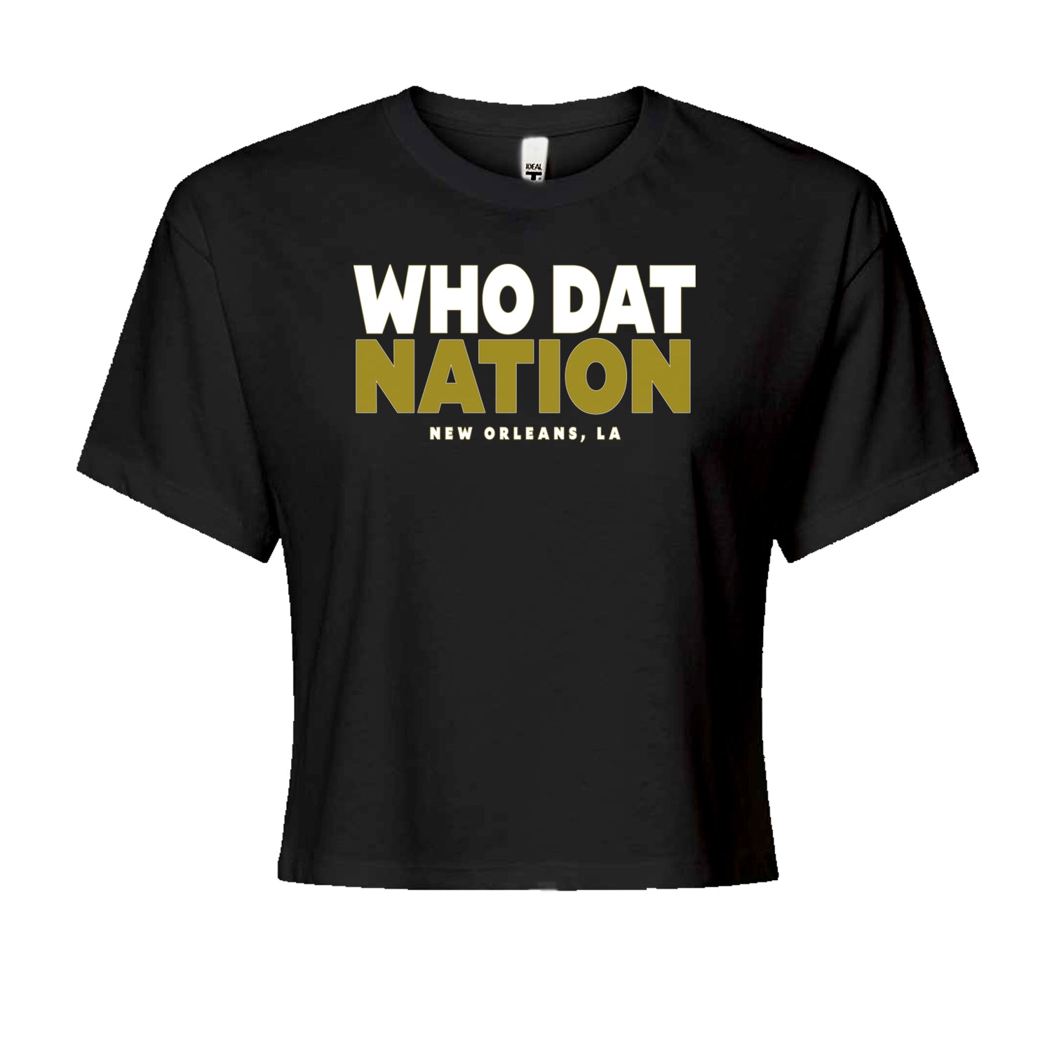 New Orleans Who Dat Nation Cropped T-Shirt