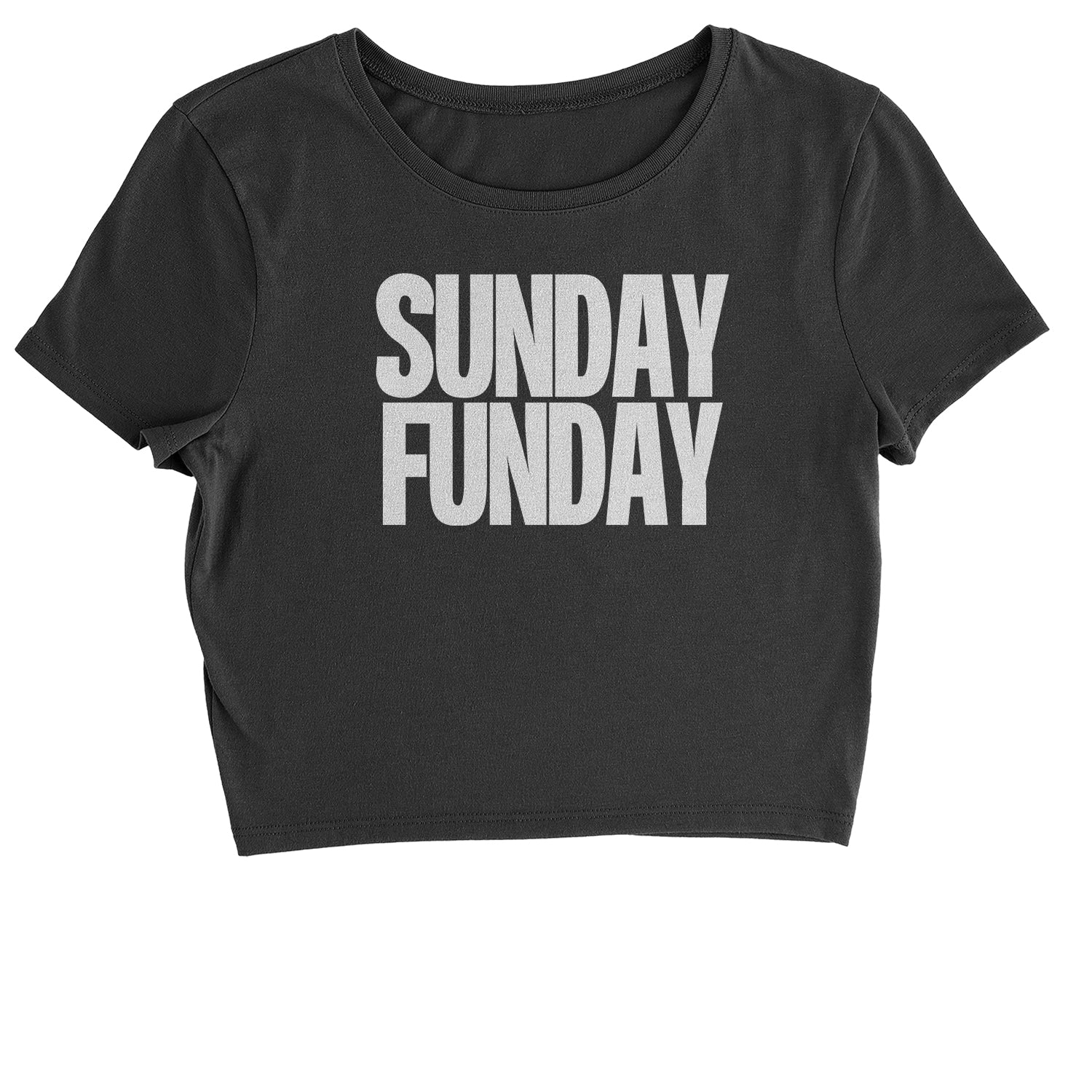 Sunday Funday Cropped T-Shirt day, drinking, fun, funday, partying, sun, Sunday by Expression Tees