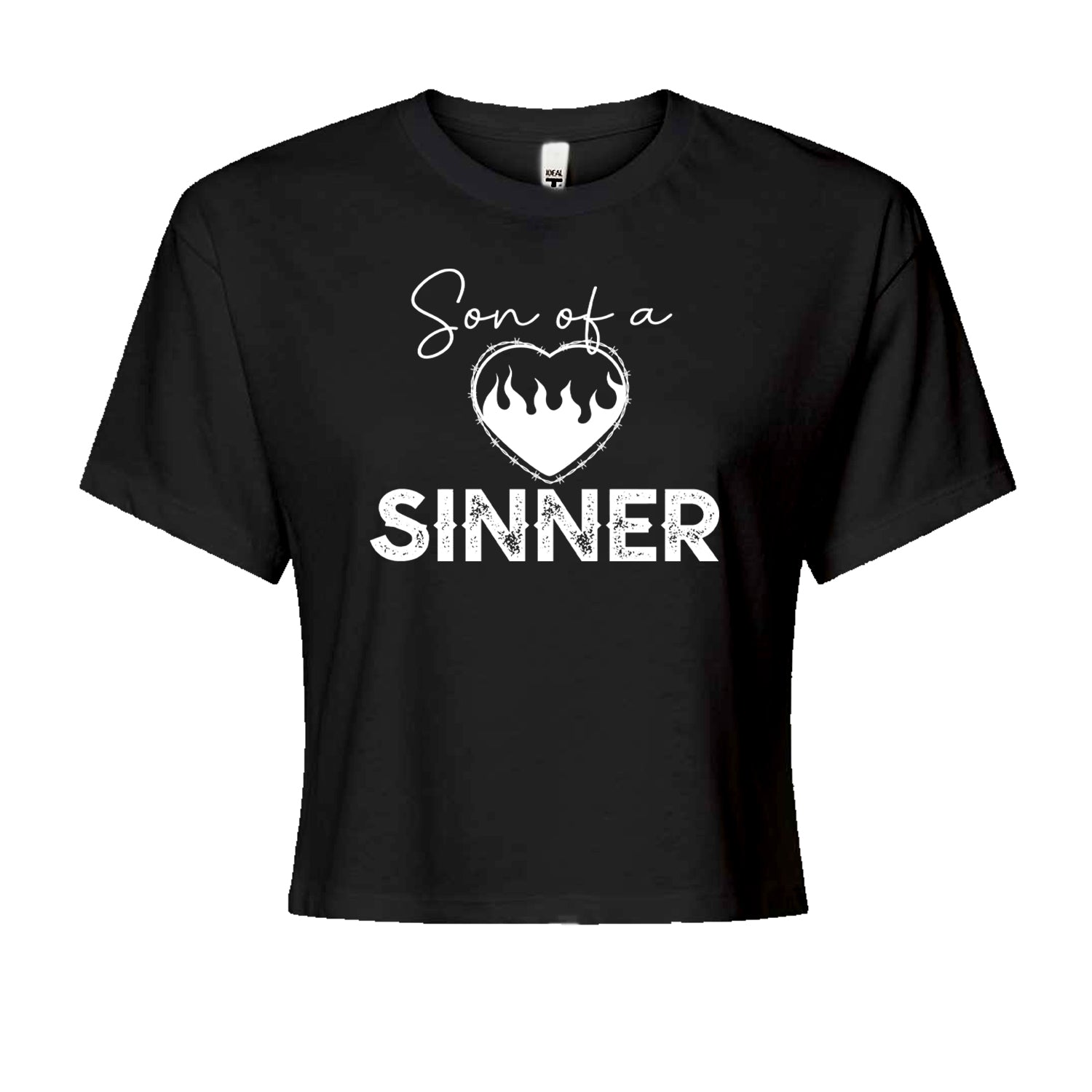 Son Of A Sinner Somebody Save Me From Myself  Cropped T-Shirt