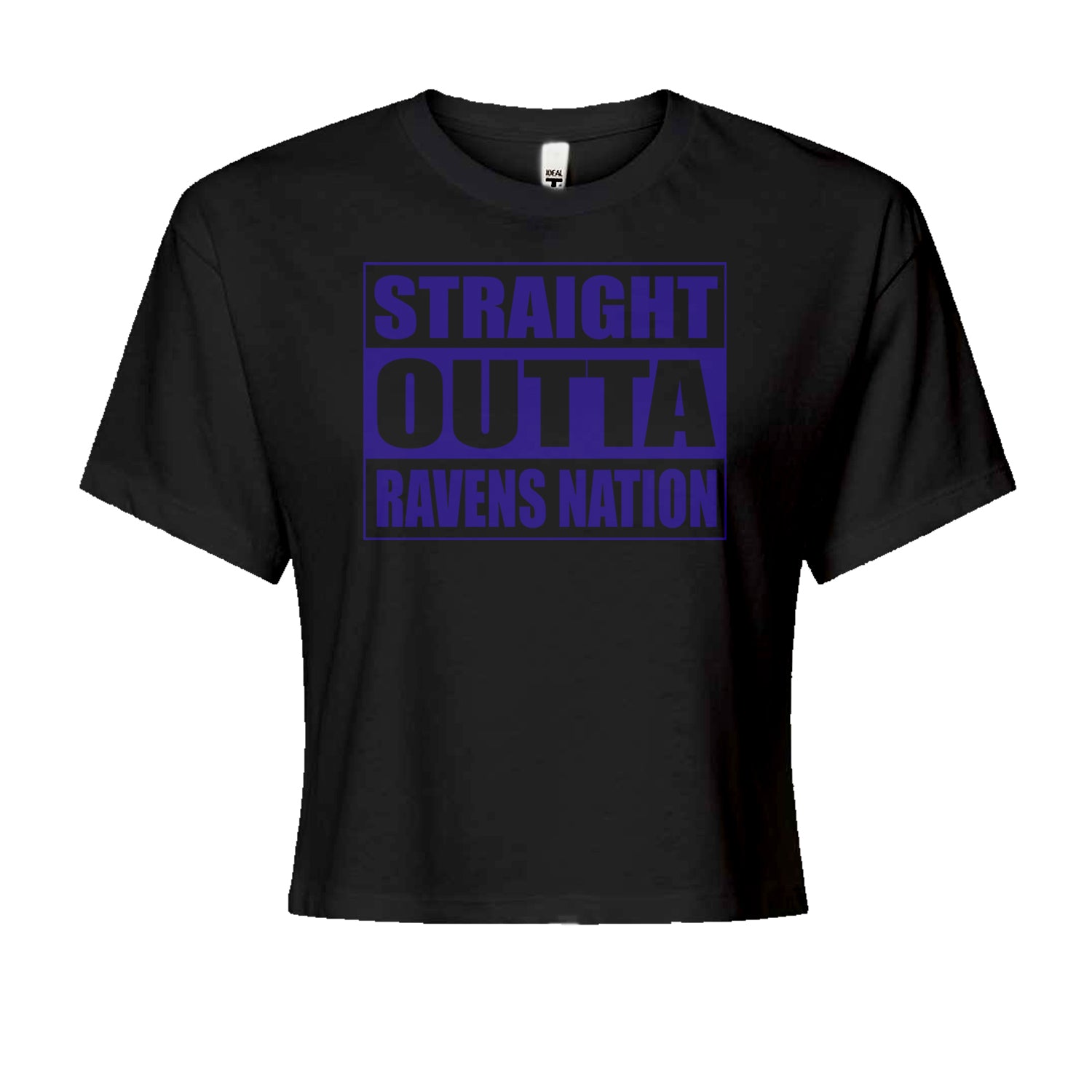 Straight Outta Ravens Nation Cropped T-Shirt