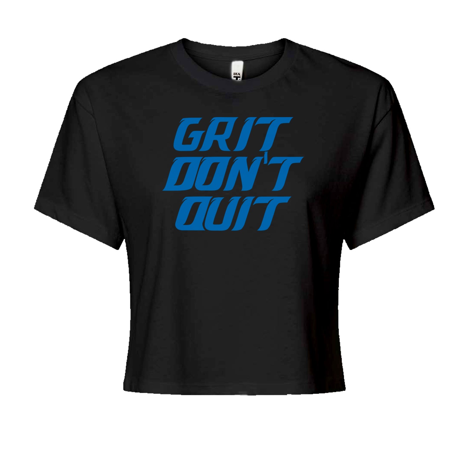 Detroit Grit Don't Quit Cropped T-Shirt