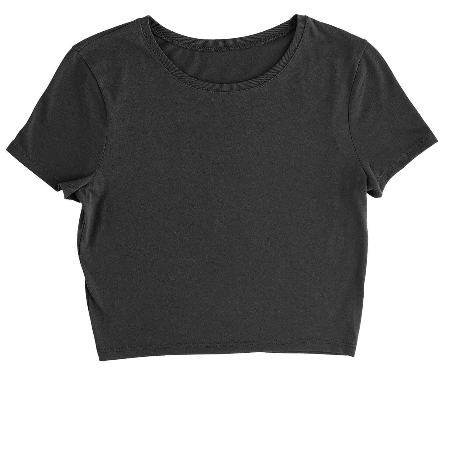 Basics - Plain Blank Cropped T-Shirt blank, clothing, plain, tshirts by Expression Tees