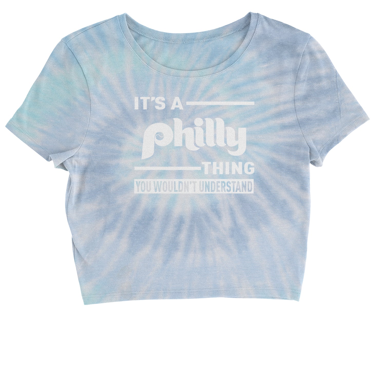 It's A Philly Thing, You Wouldn't Understand Cropped T-Shirt baseball, filly, football, jawn, morgan, Philadelphia, philli by Expression Tees
