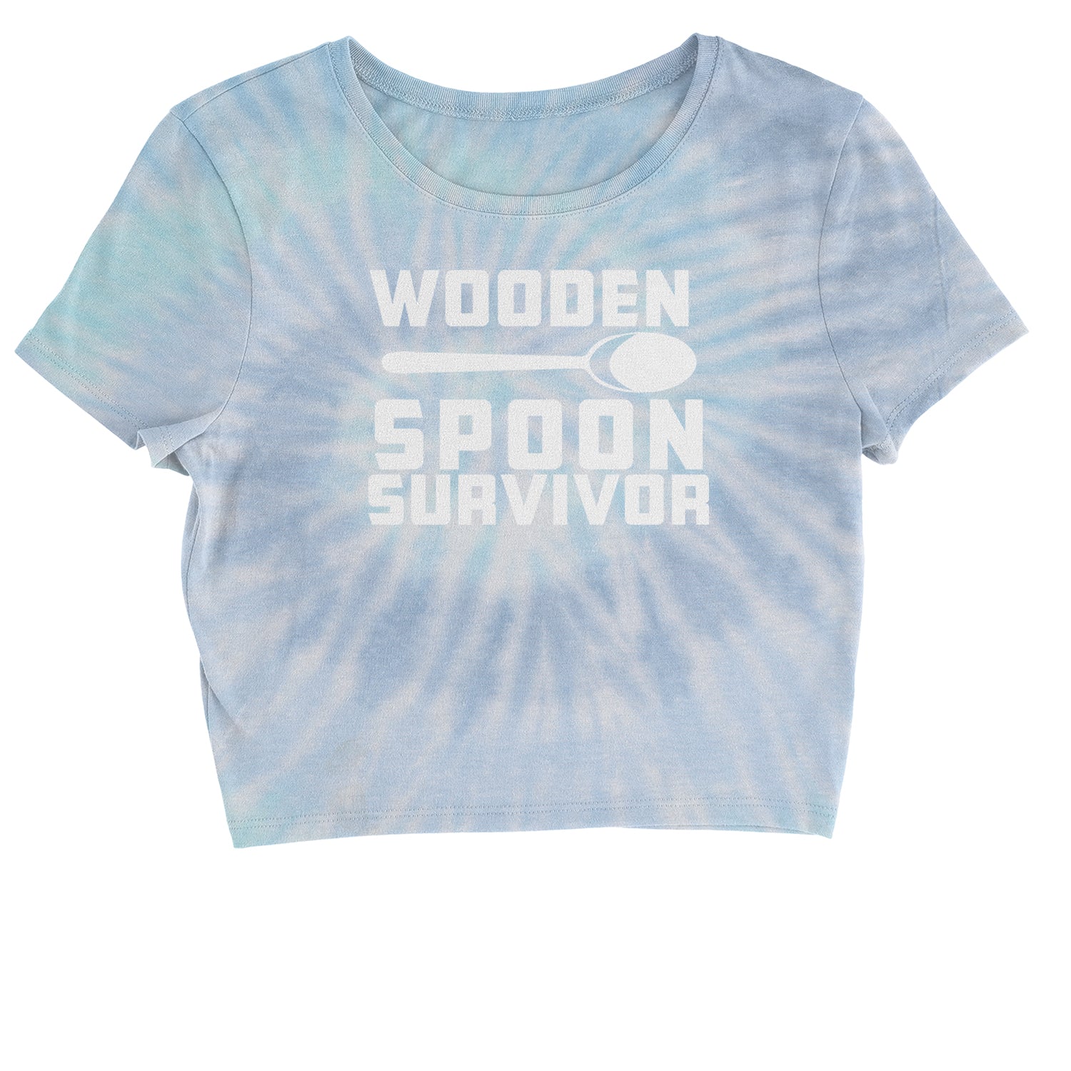 Wooden Spoon Survivor Cropped T-Shirt funny, shirt, spoon, survivor, wooden by Expression Tees