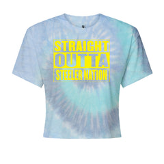 Straight Outta Steeler Nation Football  Cropped T-Shirt