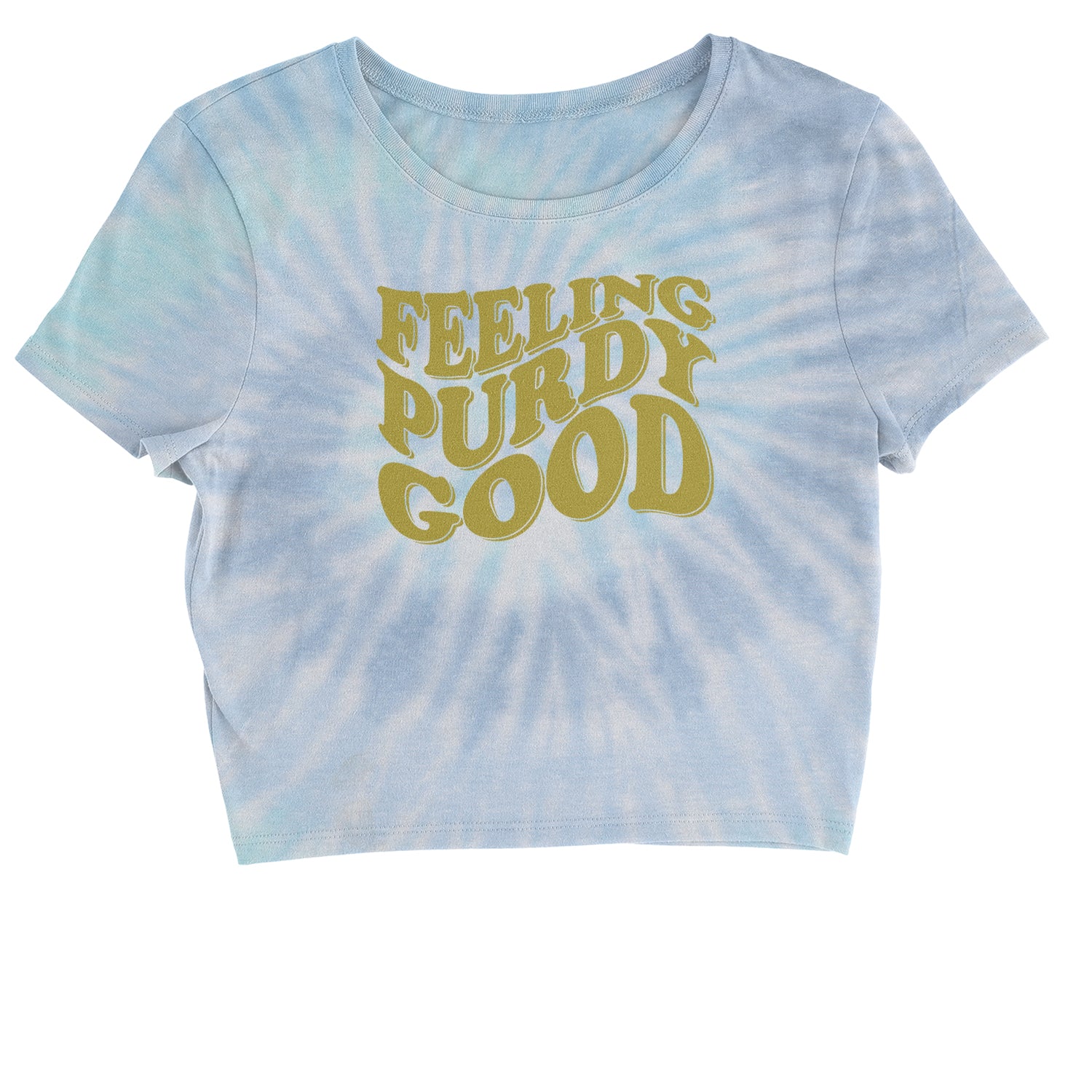 Feeling Purdy Good Cropped T-Shirt 13, football by Expression Tees