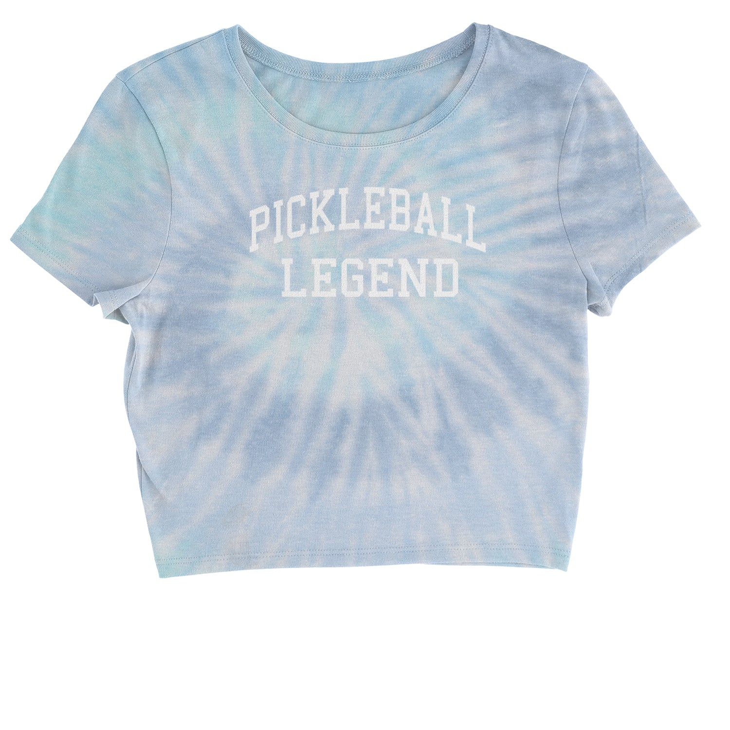 Pickleball Legend Cropped T-Shirt ball, dink, dinking, pickle, pickleball by Expression Tees