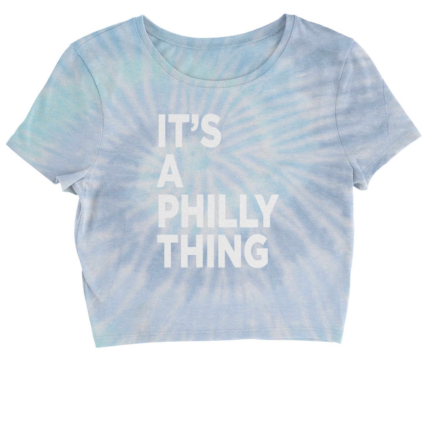 PHILLY It's A Philly Thing Cropped T-Shirt baseball, dilly, filly, football, jawn, morgan, Philadelphia, philli by Expression Tees