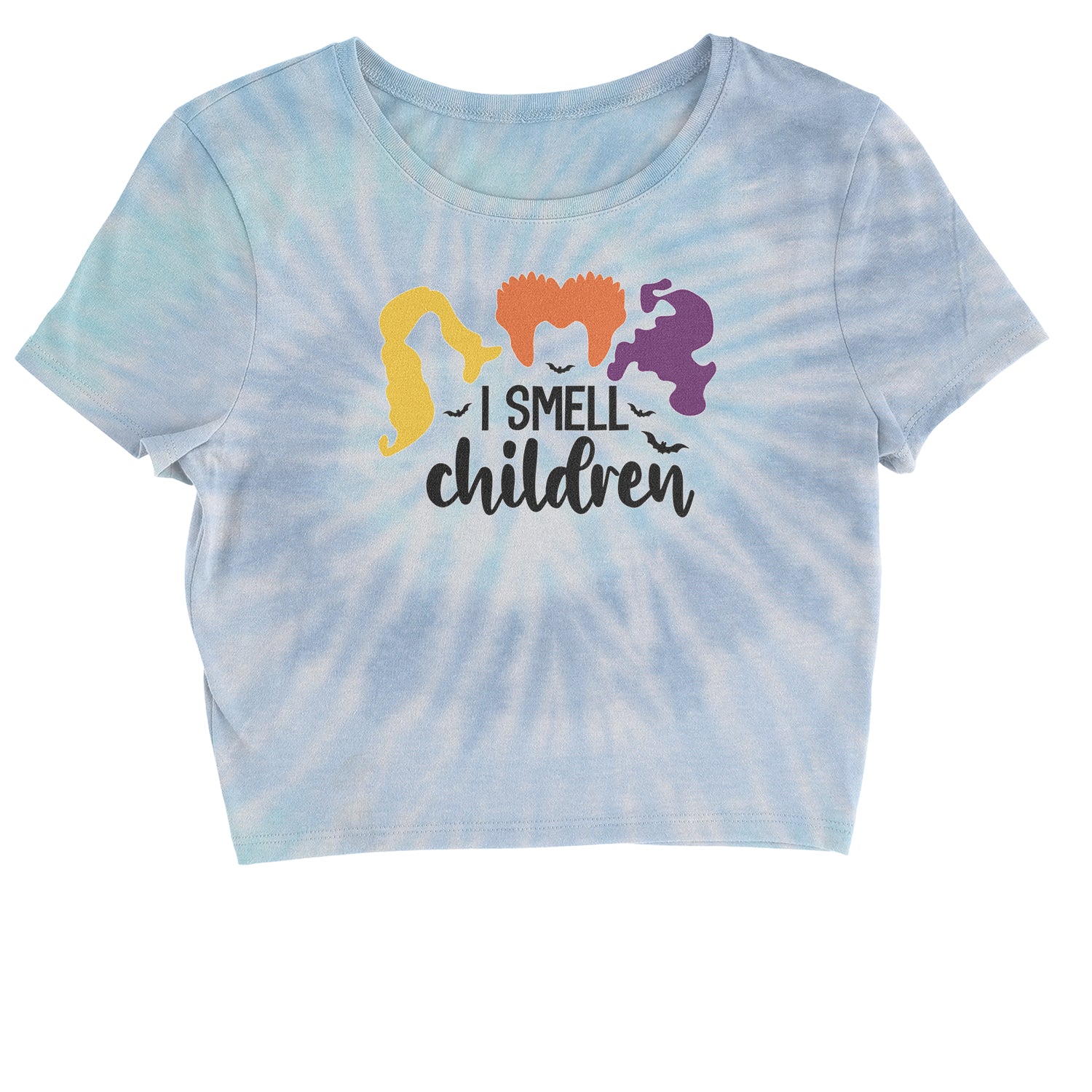 I Smell Children Hocus Pocus Cropped T-Shirt descendants, enchanted, eve, hallows, hocus, or, pocus, sanderson, sisters, treat, trick, witches by Expression Tees