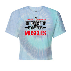 Dwight Schrute Gym For Muscles Office Workout Cropped T-Shirt