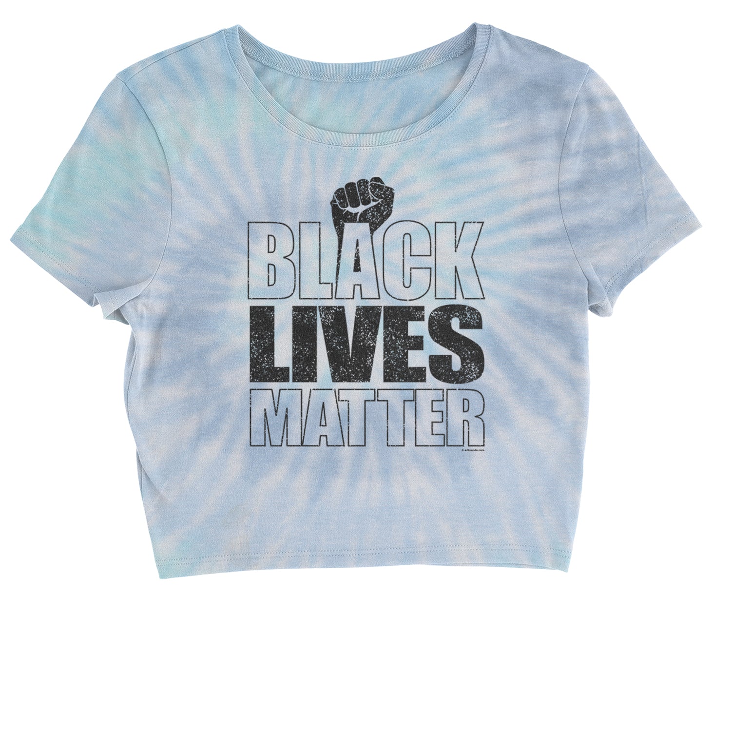 Black Lives Matter - Raised Fist Cropped T-Shirt african, african american, africanamerican, american, black, blm, harriet, lives, matter, mlk, parks, protest, revolution, riot, rosa, tubman by Expression Tees