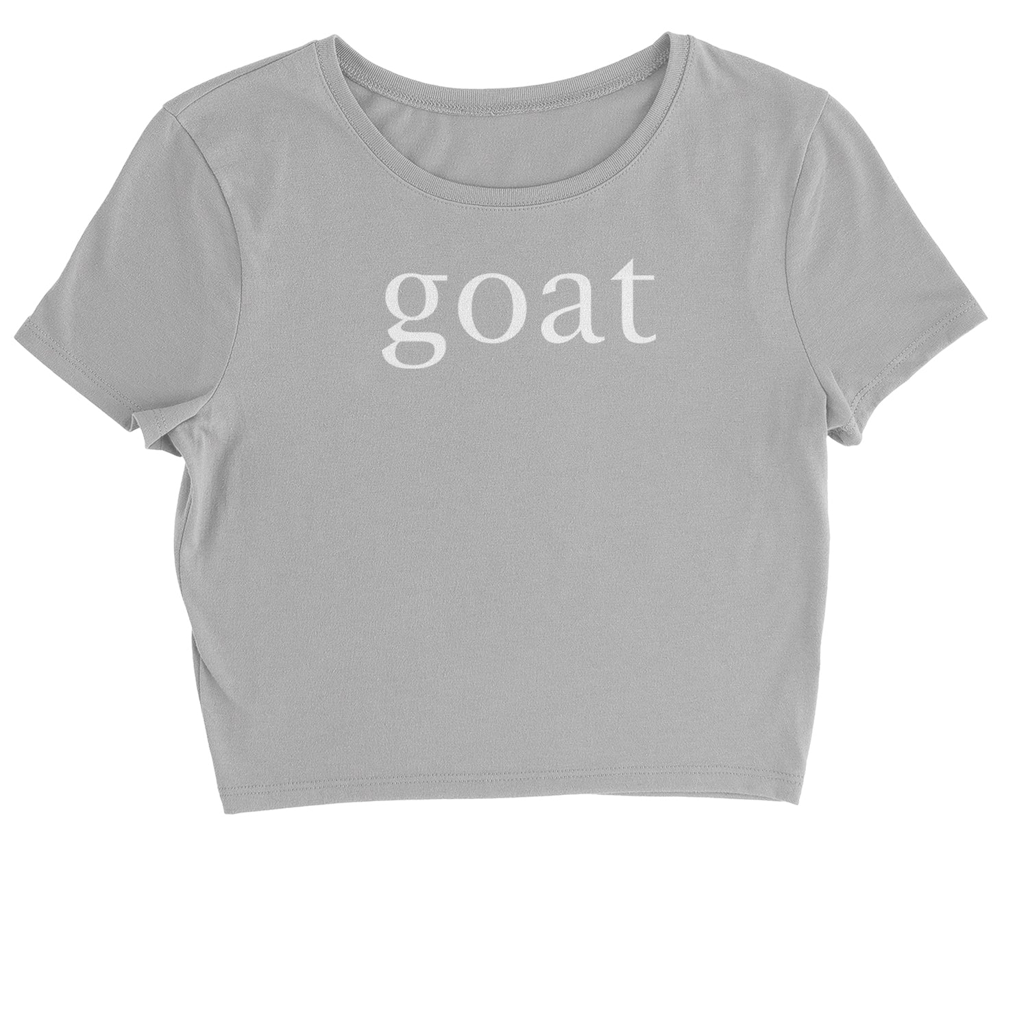 GOAT - Greatest Of All Time Cropped T-Shirt all, goat, greatest, hip, hiphop, hop, in, new, of, rap, time, york by Expression Tees