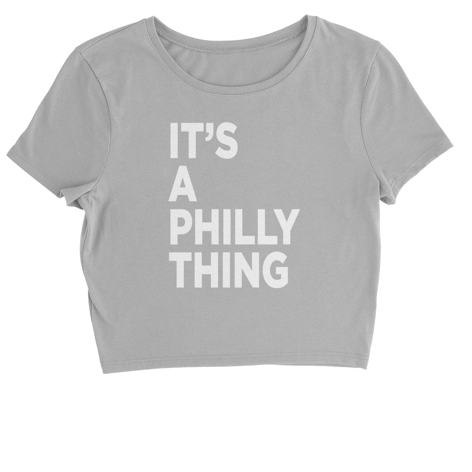 PHILLY It's A Philly Thing Cropped T-Shirt baseball, dilly, filly, football, jawn, morgan, Philadelphia, philli by Expression Tees