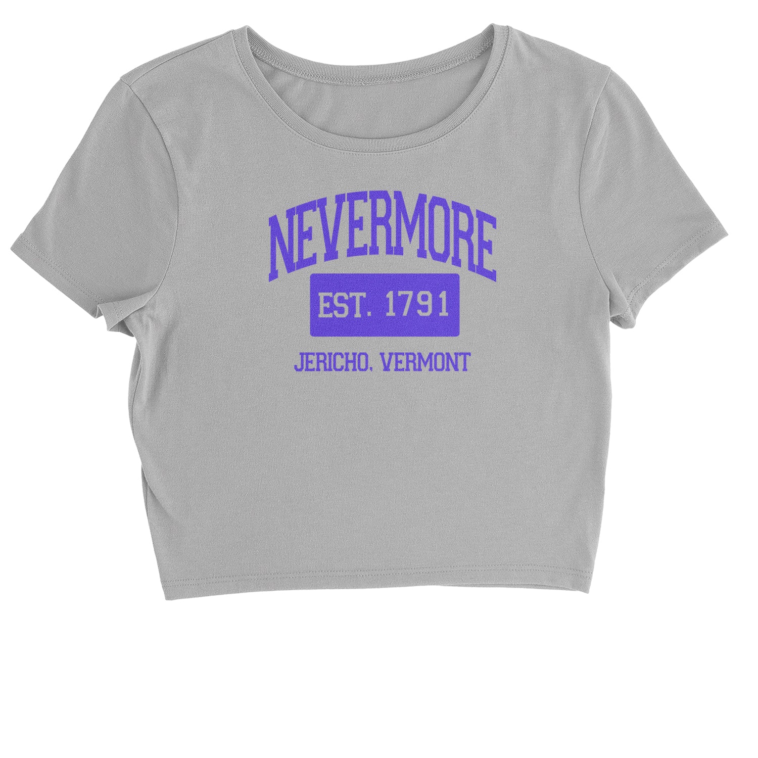 Nevermore Academy Wednesday Cropped T-Shirt addams, family, gomez, morticia, pugsly, ricci, Wednesday by Expression Tees