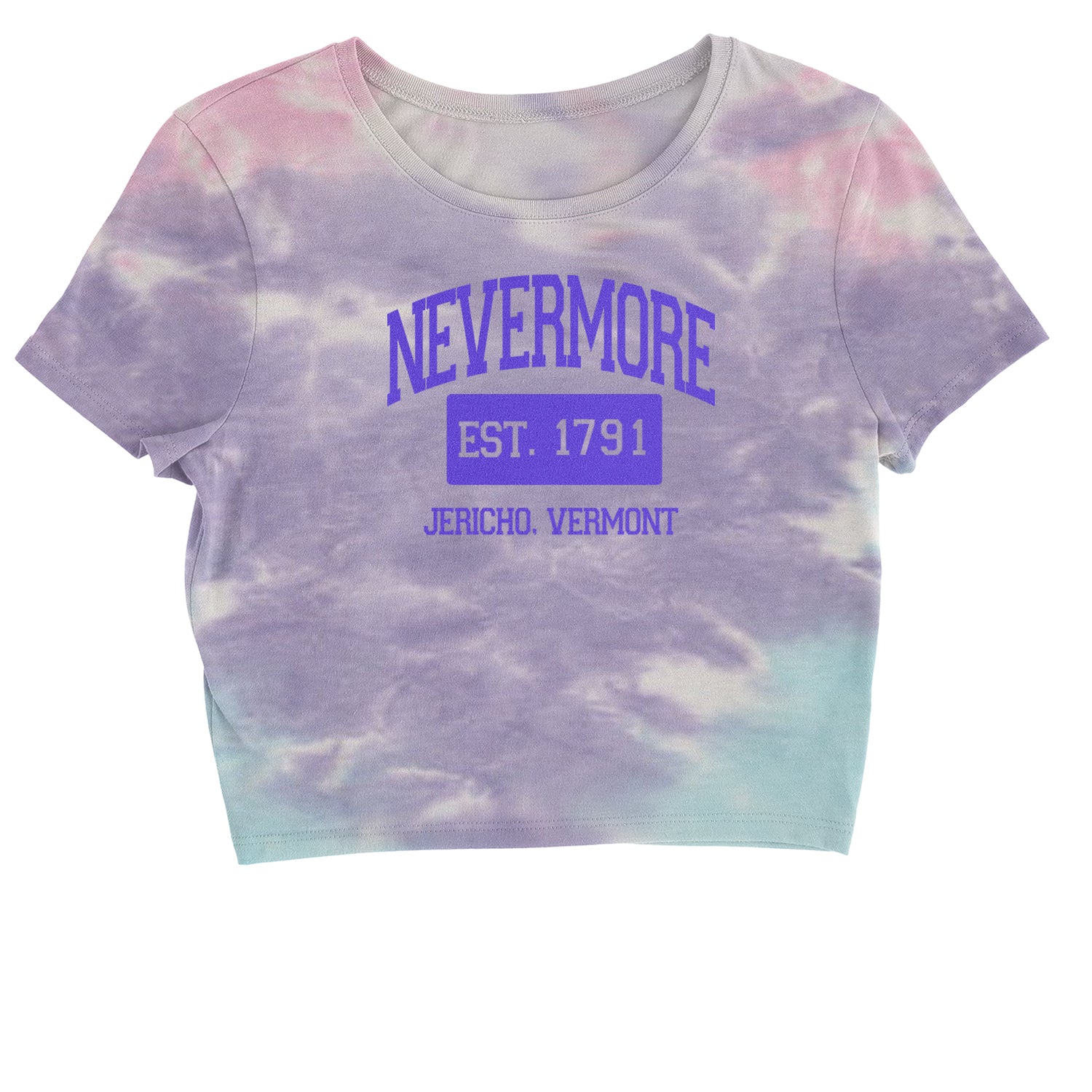 Nevermore Academy Wednesday Cropped T-Shirt addams, family, gomez, morticia, pugsly, ricci, Wednesday by Expression Tees
