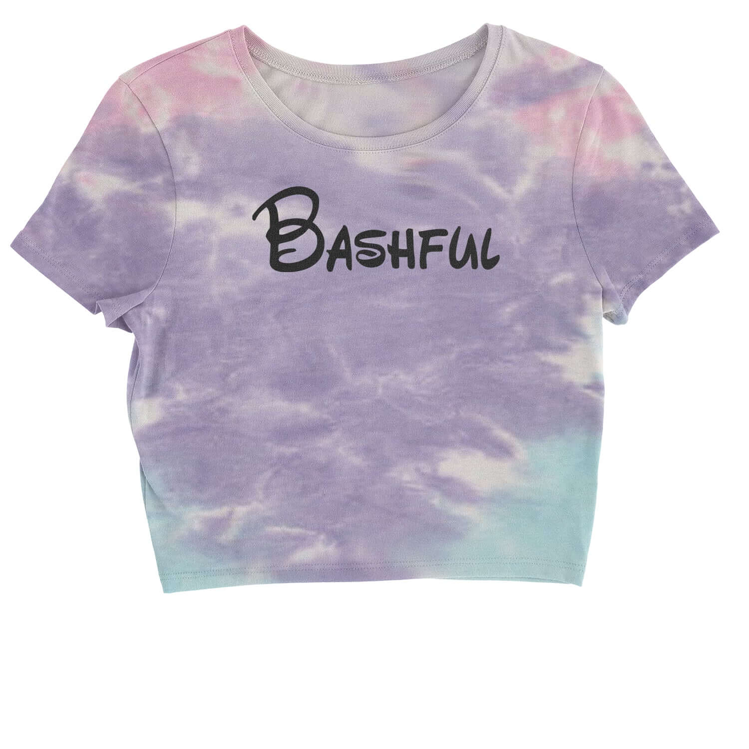 Bashful - 7 Dwarfs Costume Cropped T-Shirt and, costume, dwarfs, group, halloween, matching, seven, snow, the, white by Expression Tees