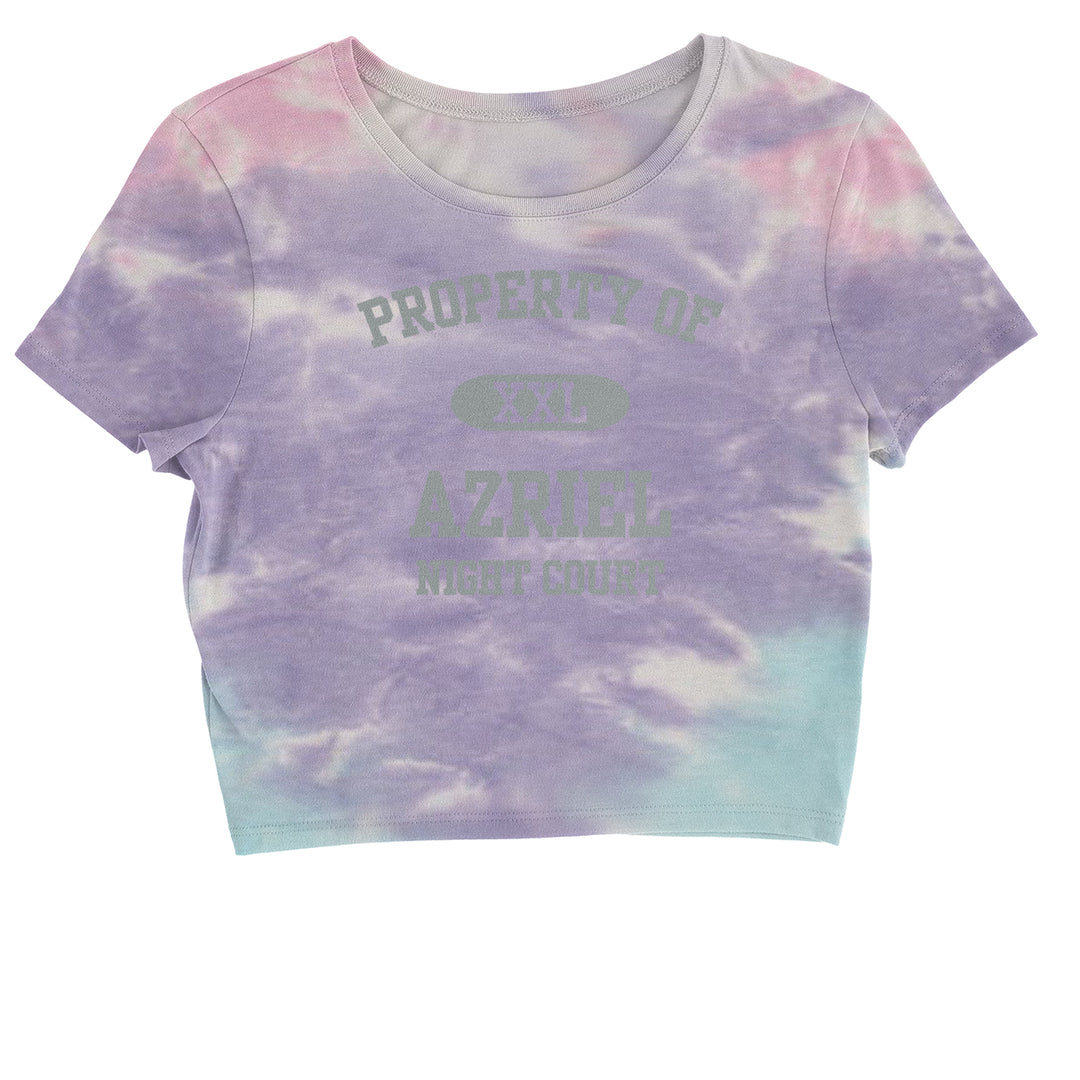 Property Of Azriel ACOTAR Cropped T-Shirt acotar, court, maas, tamlin, thorns by Expression Tees