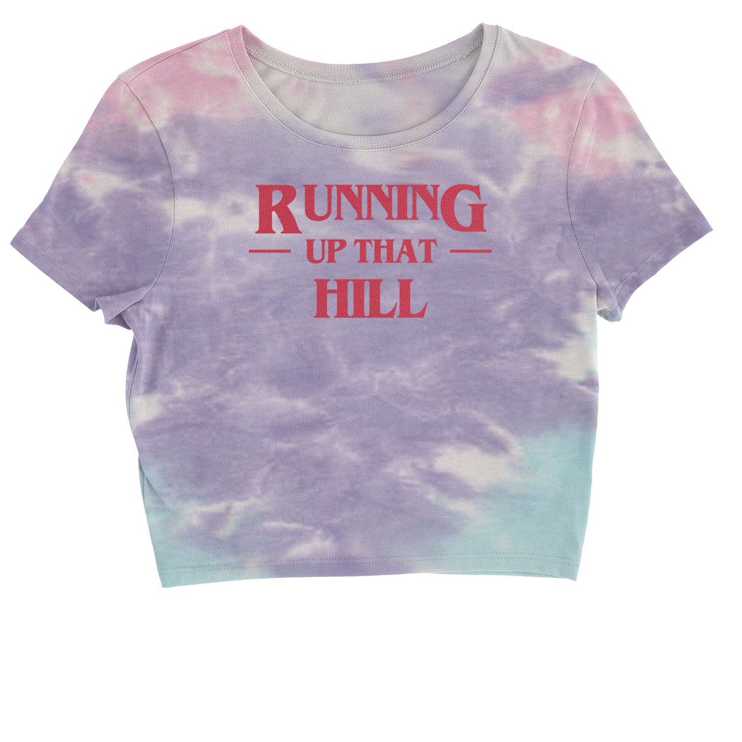 Running Up That Hill Cropped T-Shirt 4, don’t, eleven, four, friends, lie, season by Expression Tees