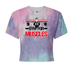 Dwight Schrute Gym For Muscles Office Workout Cropped T-Shirt