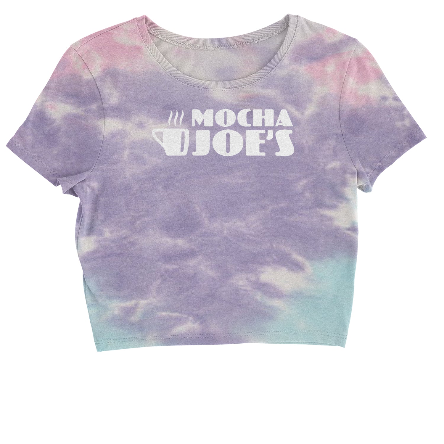 Mocha Joe's Enthusiastic Coffee Cropped T-Shirt coffee, cup, david, enthusiasm, joe, mocha, of by Expression Tees