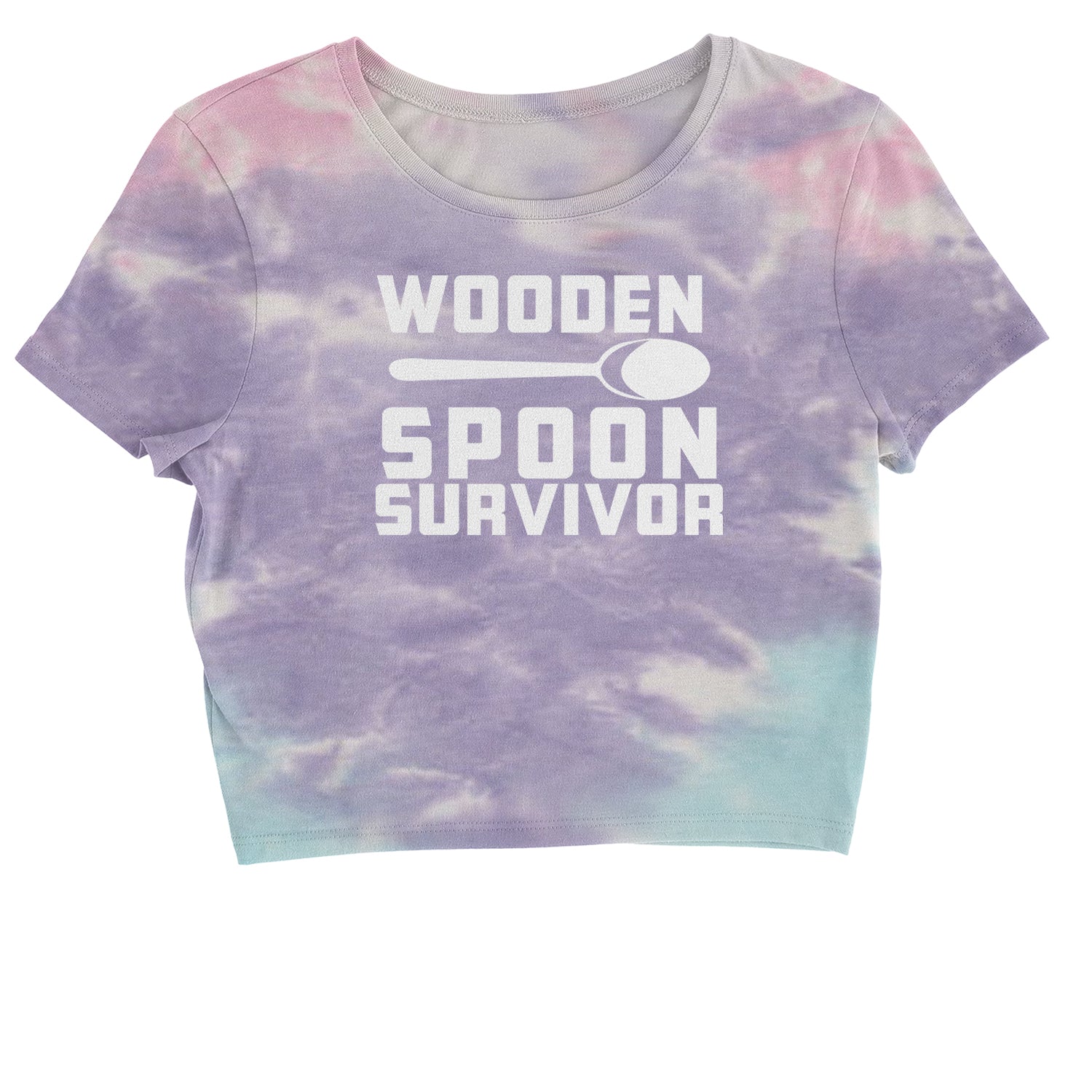 Wooden Spoon Survivor Cropped T-Shirt funny, shirt, spoon, survivor, wooden by Expression Tees