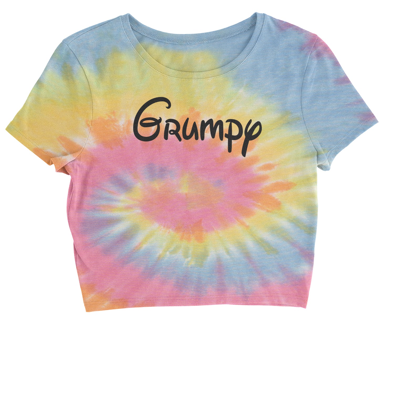 Grumpy - 7 Dwarfs Costume Cropped T-Shirt and, costume, dwarfs, group, halloween, matching, seven, snow, the, white by Expression Tees