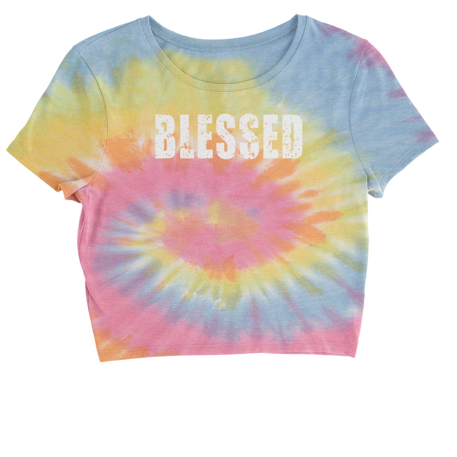 Blessed Religious Grateful Thankful Cropped T-Shirt #expressiontees by Expression Tees