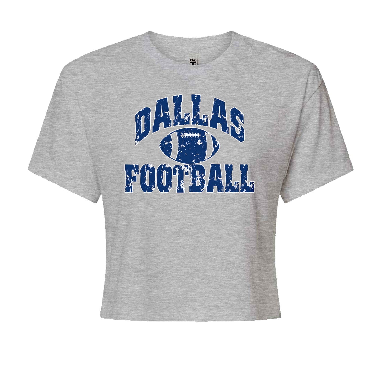 Dallas Distressed Football Cropped T-Shirt