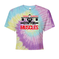Dwight Schrute Gym For Muscles Office Workout Cropped T-Shirt