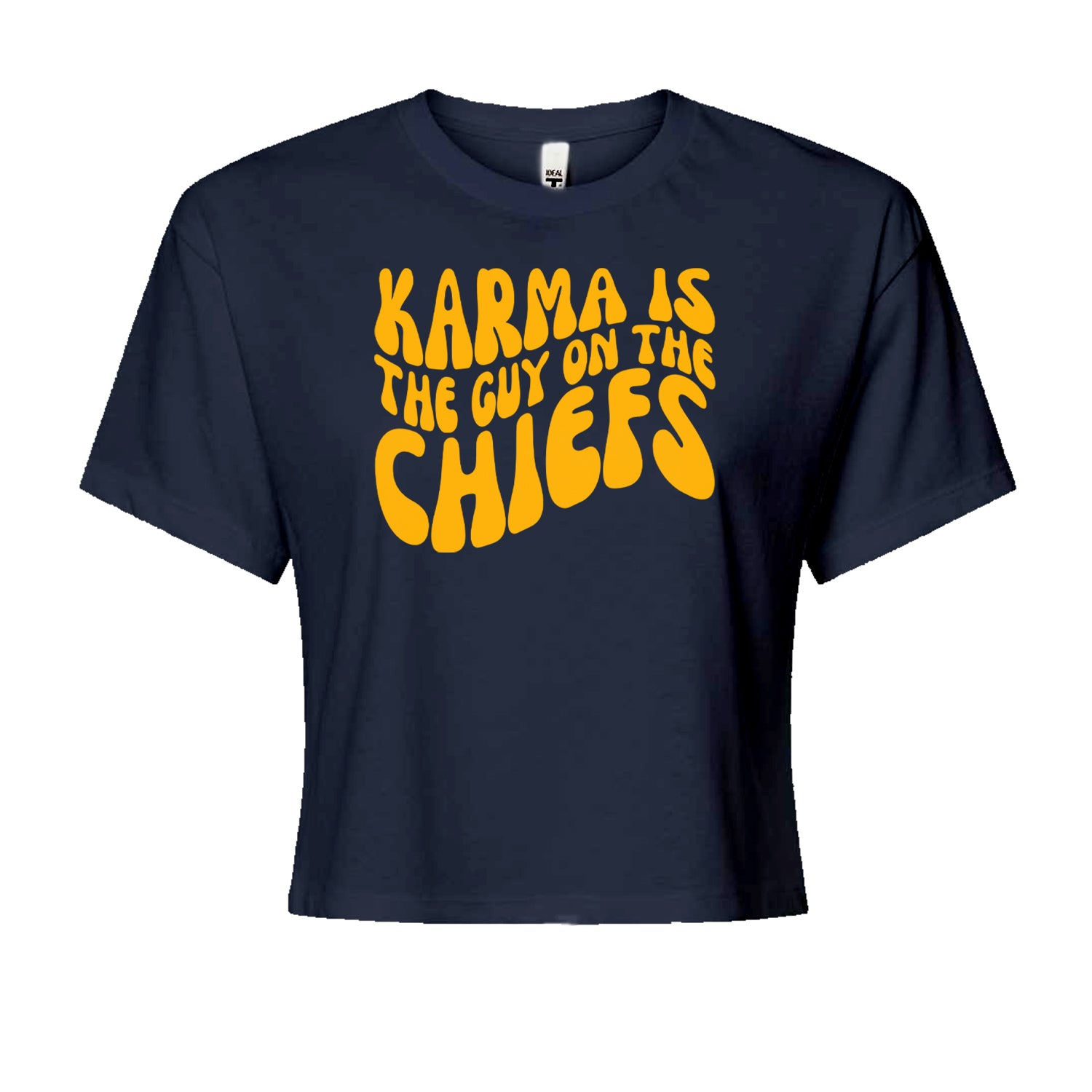Karma Is The Guy On The Chiefs Boyfriend Cropped T-Shirt