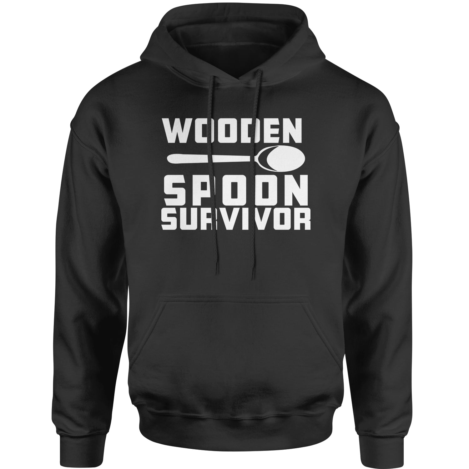 Wooden Spoon Survivor Adult Hoodie Sweatshirt funny, shirt, spoon, survivor, wooden by Expression Tees