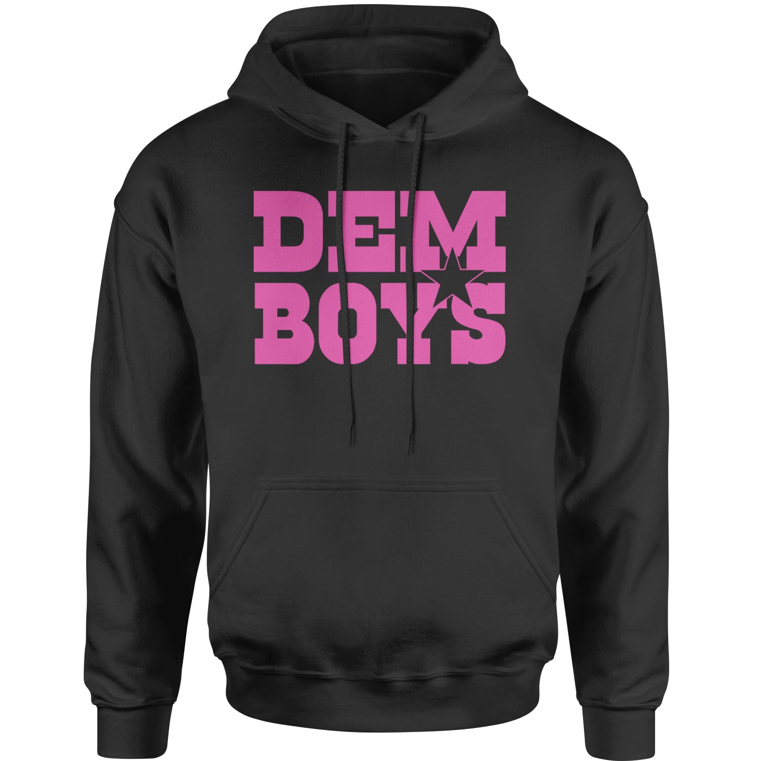 Dem Boys Hot Pink Dallas  Adult Hoodie Sweatshirt