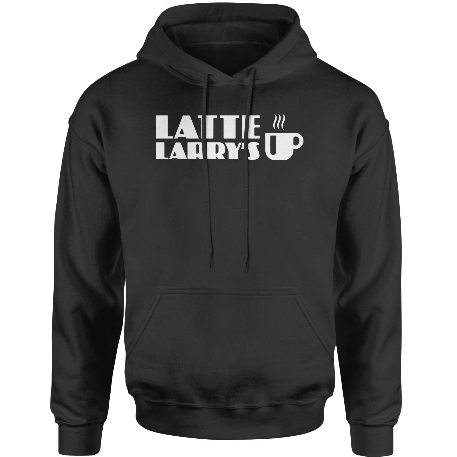 Latte Larry's Enthusiastic Coffee Adult Hoodie Sweatshirt coffee, cup, david, enthusiasm, joe, mocha, of by Expression Tees