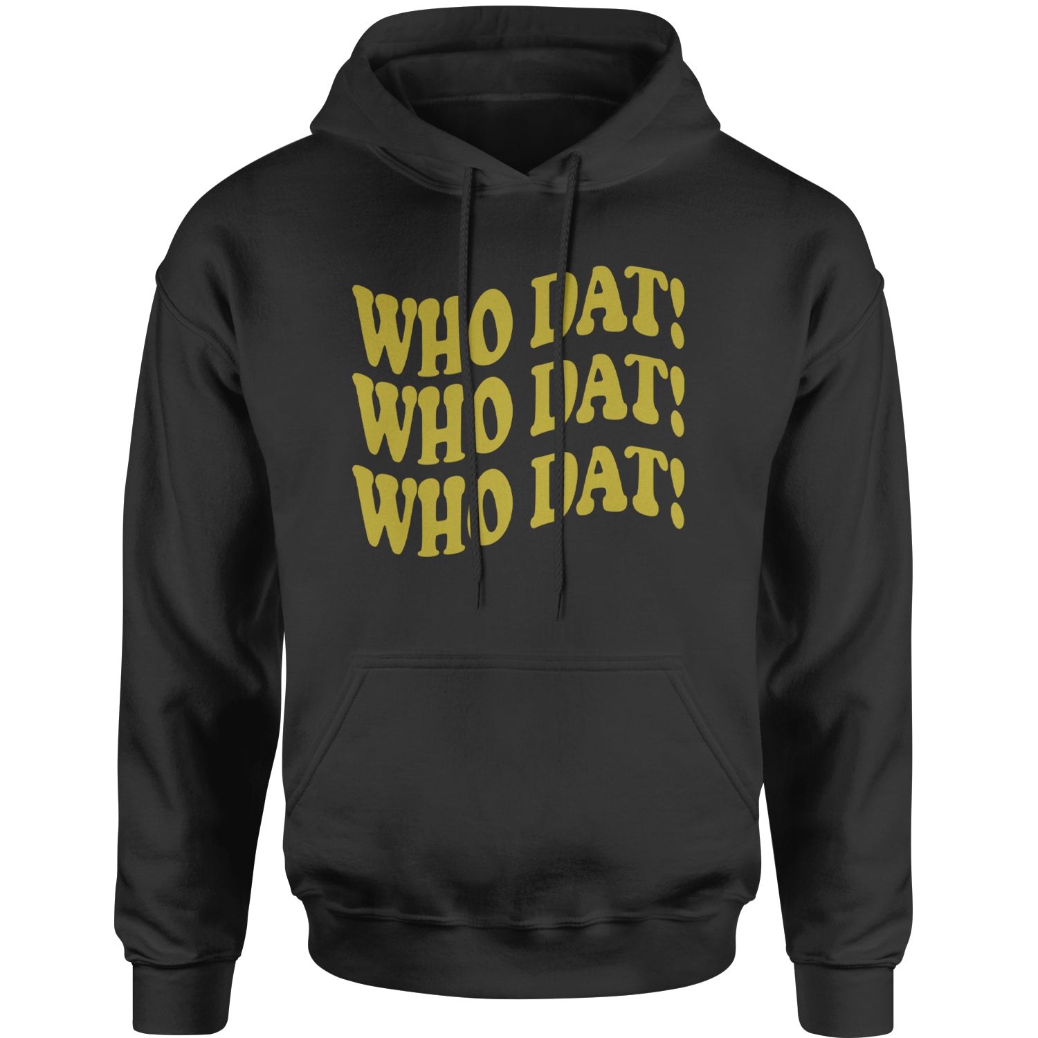 Who Dat Wavy Design Who Dat Nation Adult Hoodie Sweatshirt