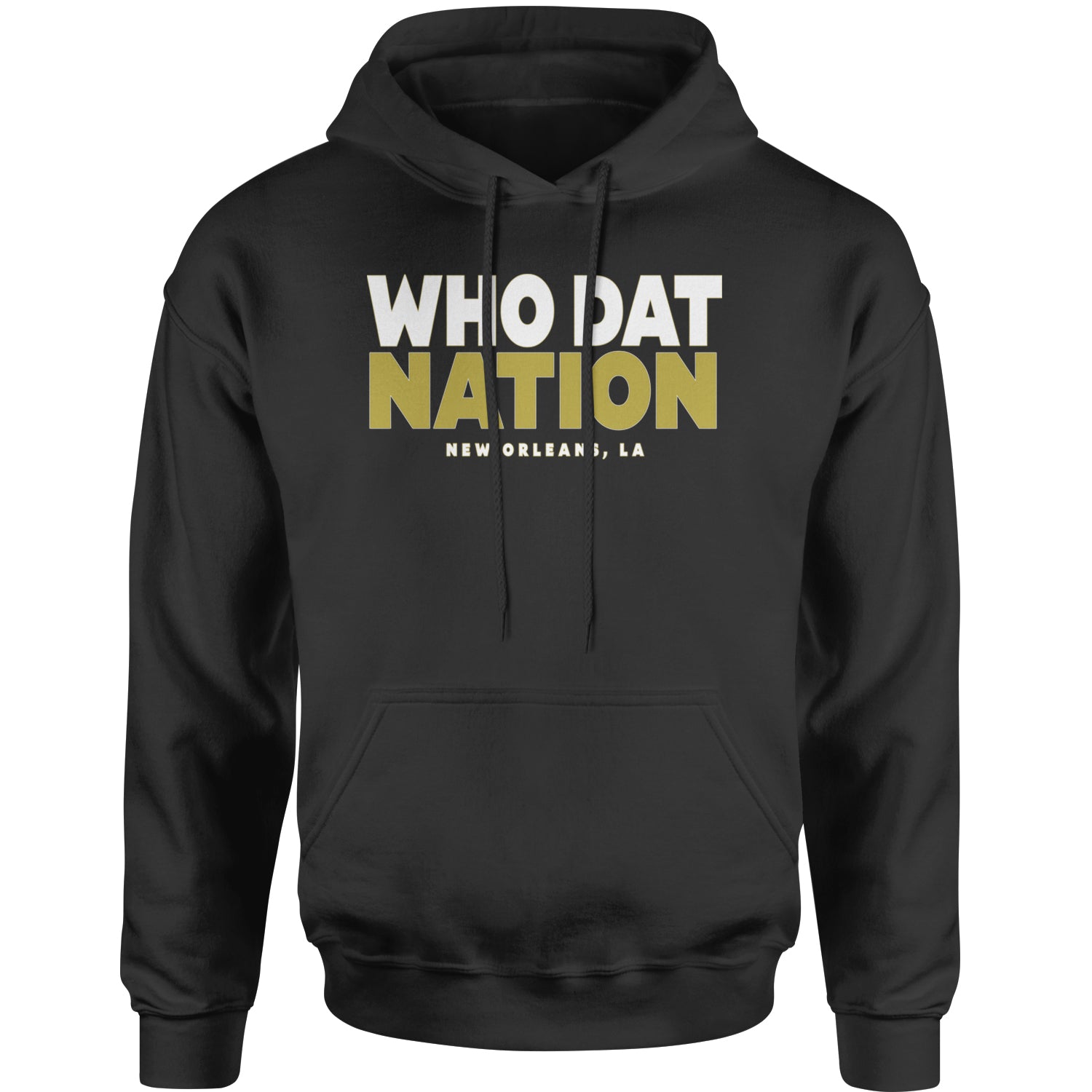 New Orleans Who Dat Nation Adult Hoodie Sweatshirt