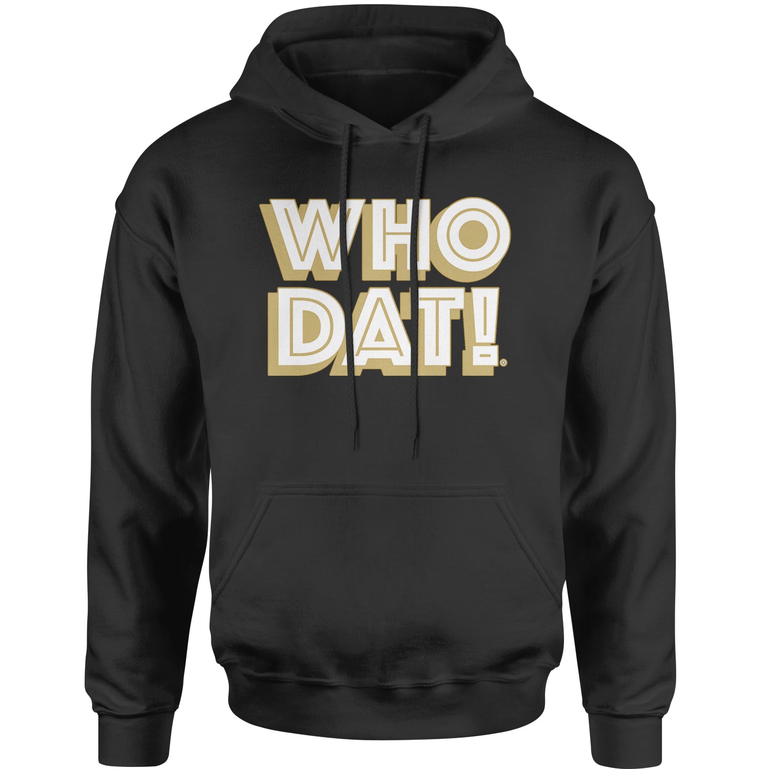Who Dat Nation Big Bold New Orleans Adult Hoodie Sweatshirt