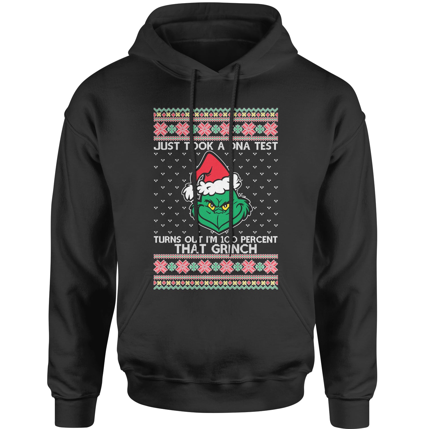 One Hundred Percent That Grinch Adult Hoodie Sweatshirt christmas, grinch, sweater, sweatshirt, ugly, xmas by Expression Tees