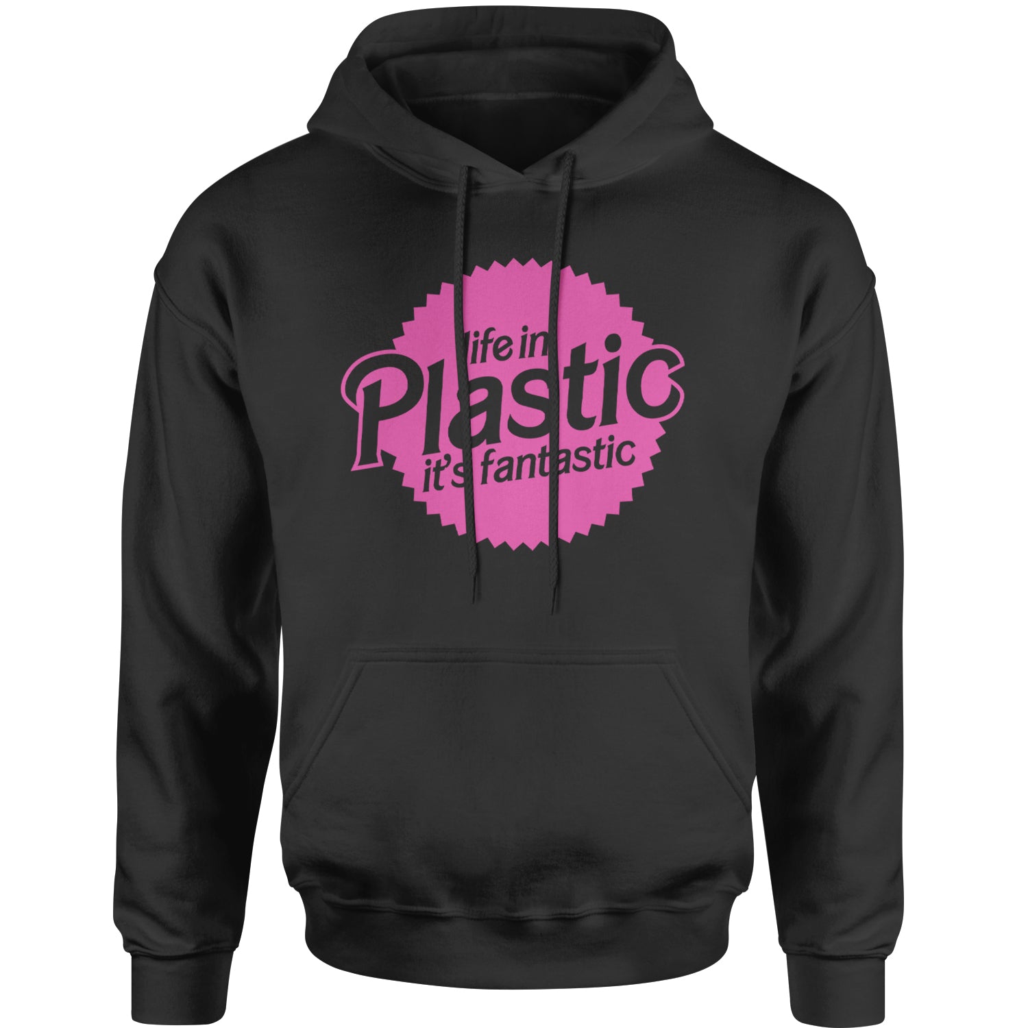 Life In Plastic It's Fantastic Barbenheimer Adult Hoodie Sweatshirt