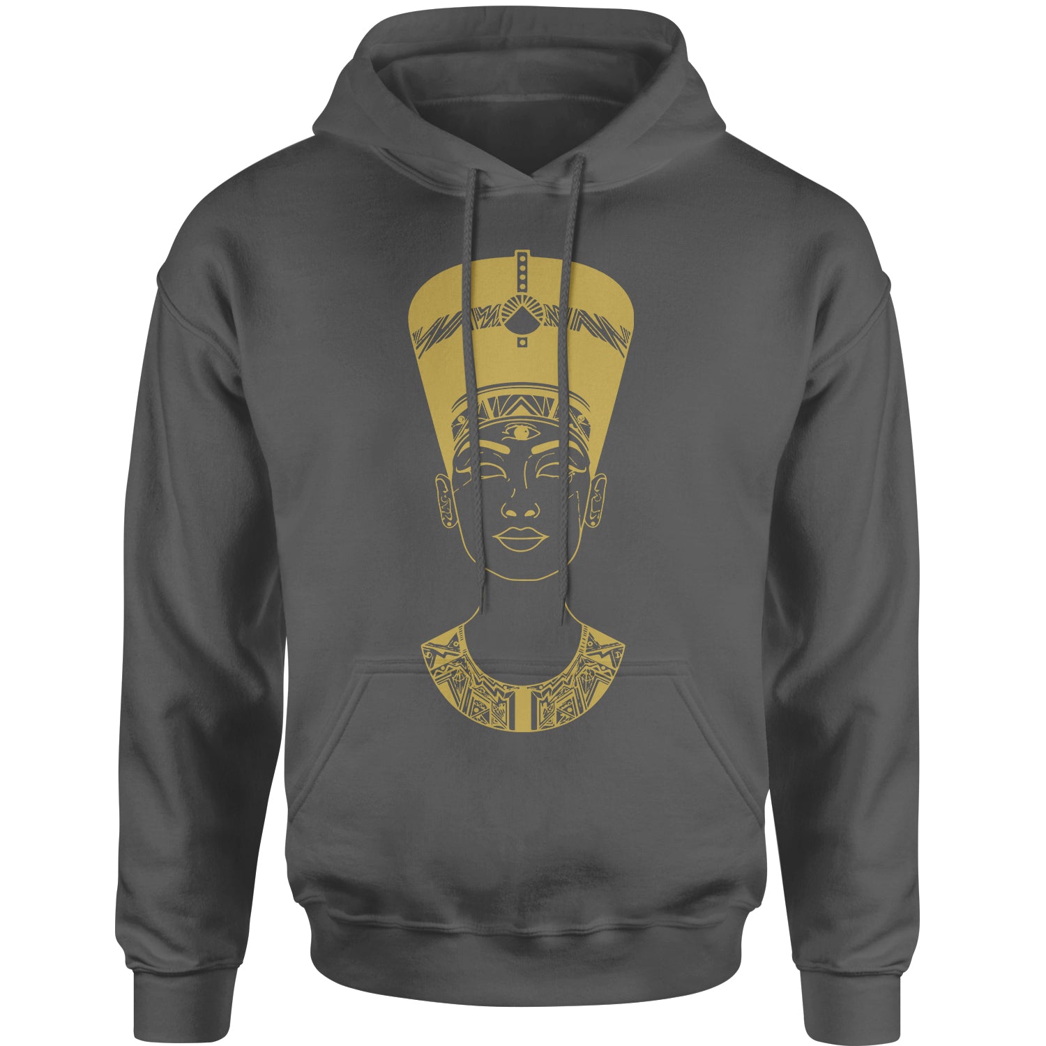 Nefertiti Egyptian Queen Adult Hoodie Sweatshirt african, american, aten, egyptian, goddess by Expression Tees