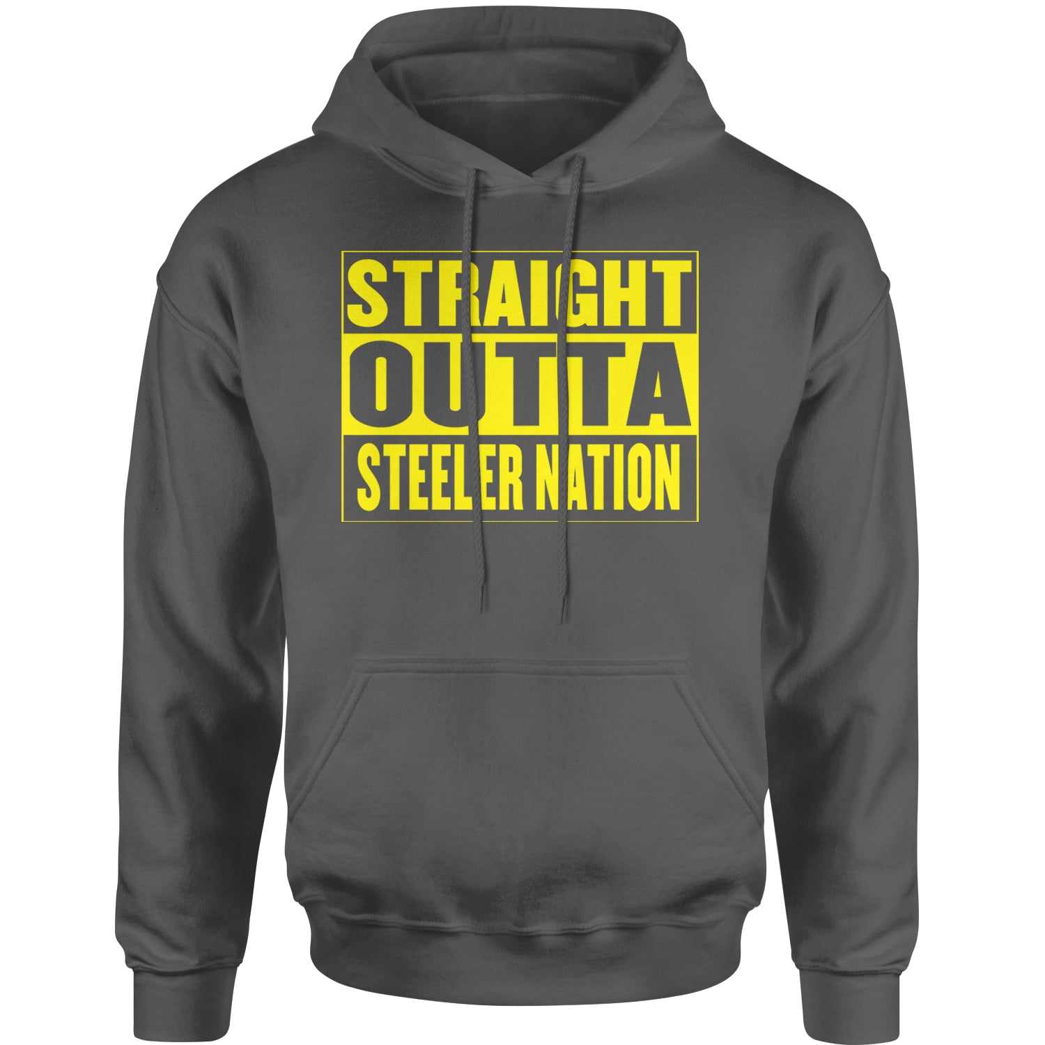 Straight Outta Steeler Nation Football  Adult Hoodie Sweatshirt