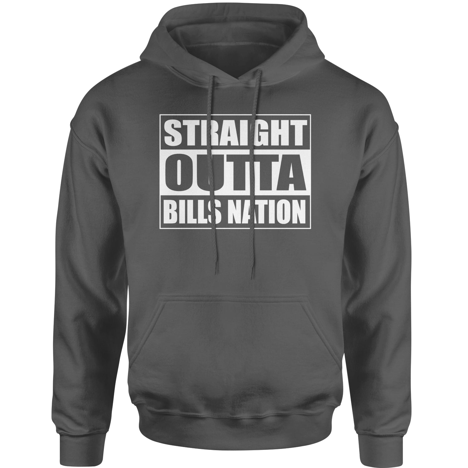 Straight Outta Bills Nation Adult Hoodie Sweatshirt bills, buffalo, football, new, york by Expression Tees