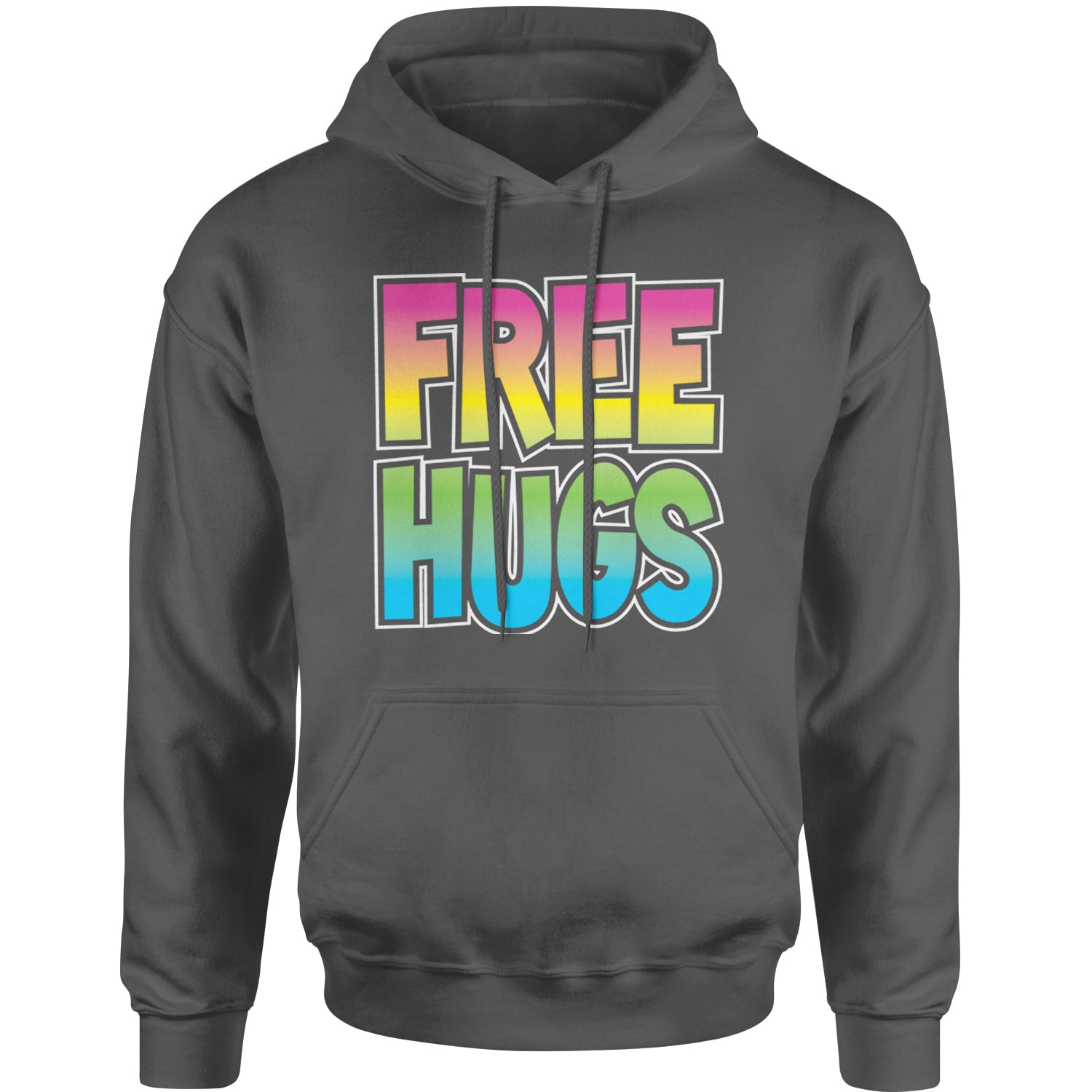 Free Hugs Adult Hoodie Sweatshirt free, hugger, hugging, hugs by Expression Tees