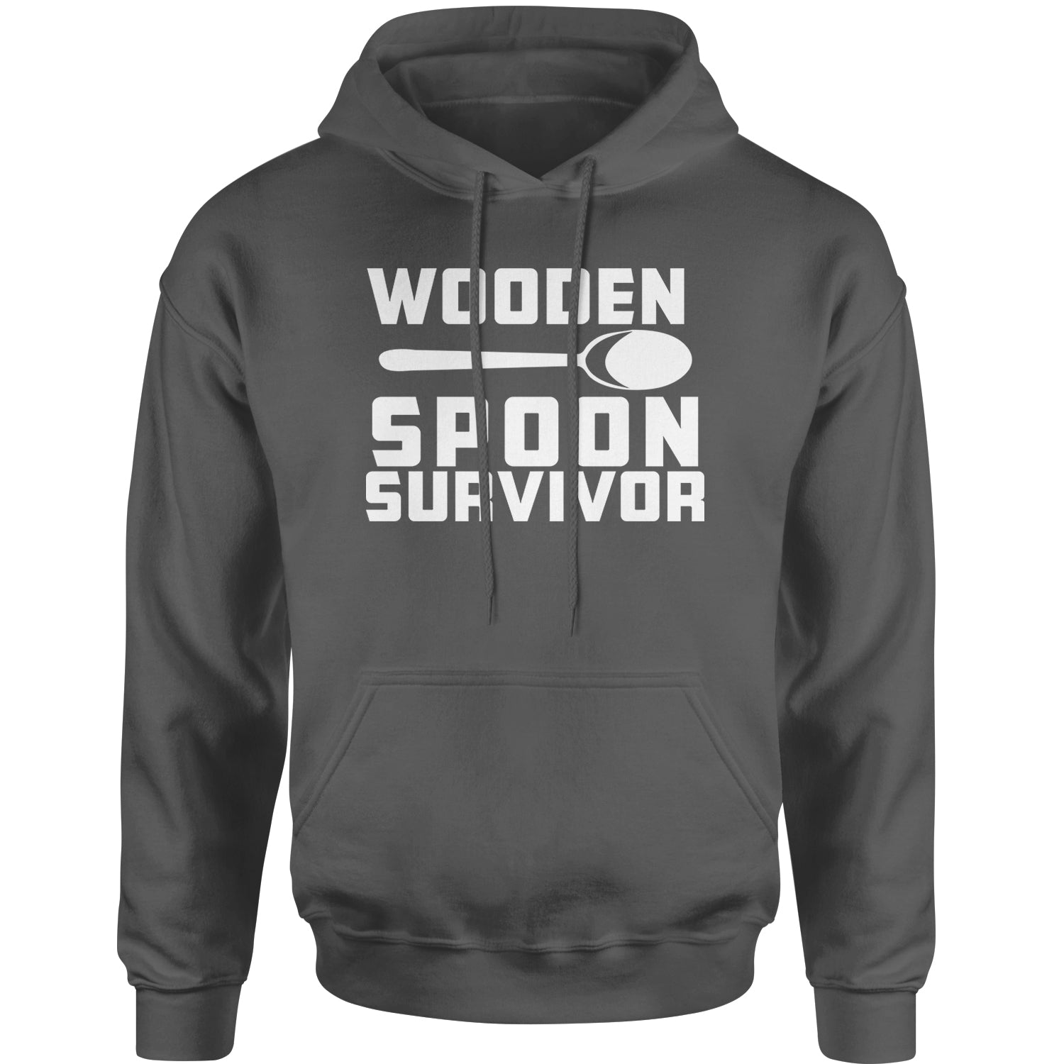 Wooden Spoon Survivor Adult Hoodie Sweatshirt funny, shirt, spoon, survivor, wooden by Expression Tees